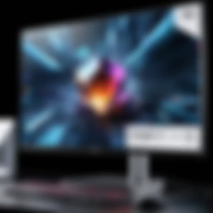 A sleek XPG PC gaming monitor displaying crystal-clear graphics and smooth performance